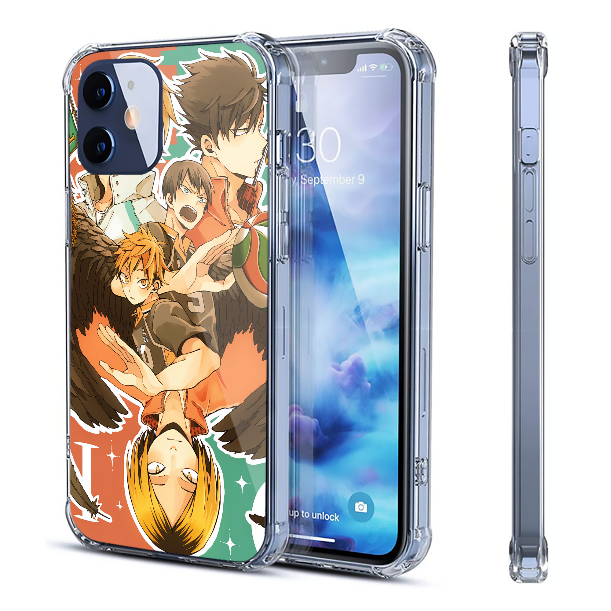 （画像用） ハイキュー!! Haikyu!! 【iPhone 12シリーズ対応】透明スマホケース（クリアソフトケース）